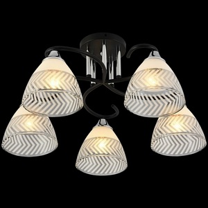 Изображение товара Потолочная люстра на штанге Reluce 11391-0.3-05B BK+CR