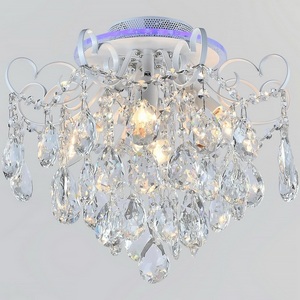 Изображение товара Люстра led с rgb подсветкой хрустальная с пультом Reluce 04024-0.3-04 WH+SILVER PN+RGB