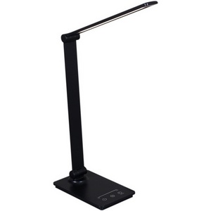 Изображение товара Офисная настольная лампа с usb черная арматура светодиодная Reluce 02088-0.7-01T BK (USB)
