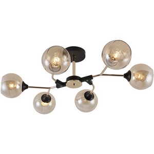 Изображение товара Потолочная люстра на штанге Reluce 01483-0.3-06 BK+FGD