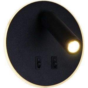 Изображение товара Спот с выключателем светодиодный для чтения Reluce 86203-9.2-001KT LED12W BK