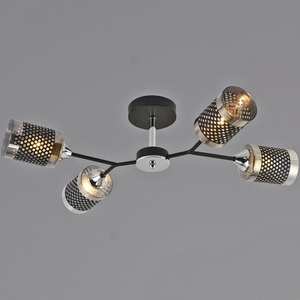 Изображение товара Потолочная люстра на штанге Reluce 01405-3.3-04B BK+CR