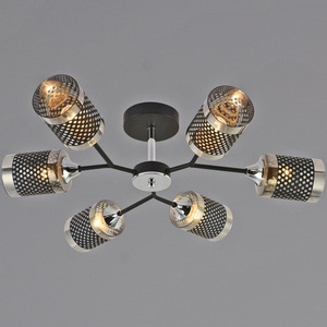 Изображение товара Потолочная люстра на штанге Reluce 01405-3.3-06B BK+CR