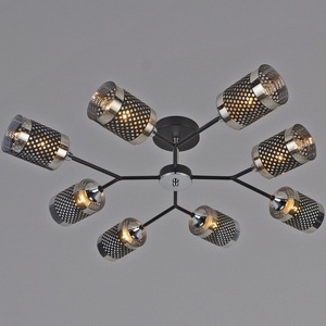 Изображение товара Потолочная люстра на штанге Reluce 01405-3.3-08B BK+CR