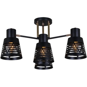 Изображение товара Потолочная люстра на штанге Reluce 06074-3.3-04 BK+FG