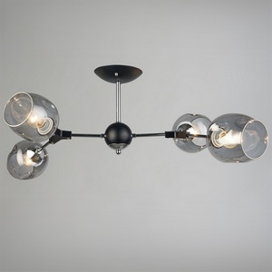 Изображение товара Потолочная люстра на штанге Reluce 04210-0.3-04 BK+CR