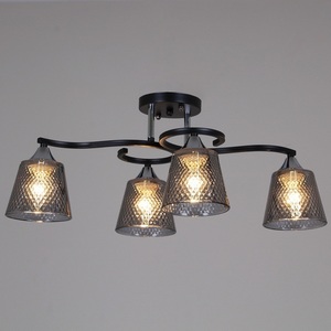 Изображение товара Потолочная люстра на штанге Reluce 06089-0.3-04 BK+CR