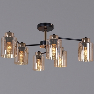 Изображение товара Потолочная люстра на штанге Reluce 01606-0.3-06 BK+FGD