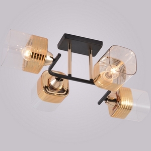 Изображение товара Потолочная люстра на штанге Reluce 01615-0.3-04 BK+FGD