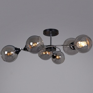 Изображение товара Потолочная люстра на штанге Reluce 02288-0.3-06 BK+CH