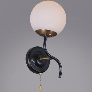 Изображение товара Бра с выключателем Reluce 36364-0.2-01 BK+COP в форме шара