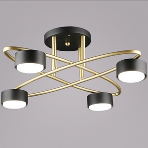 Изображение товара Потолочная люстра на штанге Reluce 06658-0.3-04 GD+BK GX53