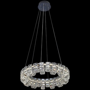 Изображение товара Люстра подвесная диаметром 40 см хрустальная светодиодная с регулировкой цветовой температуры Reluce 33051-0.4-400 CR