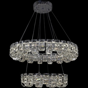 Изображение товара Подвесная люстра хрустальная светодиодная с регулировкой цветовой температуры Reluce 33051-0.4-400+600 CR