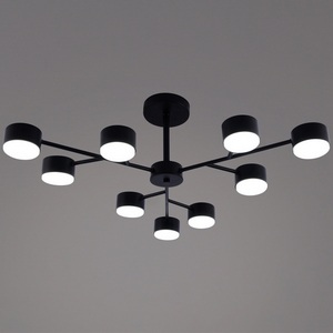 Изображение товара Потолочная люстра на штанге Reluce 03726-0.3-09 BK GX53