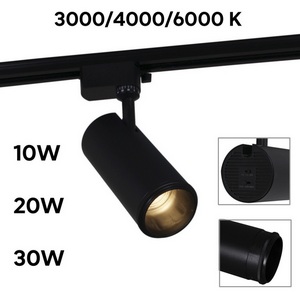 Изображение товара Трековый светильник светодиодный однофазный 220В Reluce 06650-9.3-LED10/20/30W CCT BK