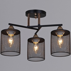 Изображение товара Потолочная люстра на штанге Reluce 91360-0.3-03 BK+FG