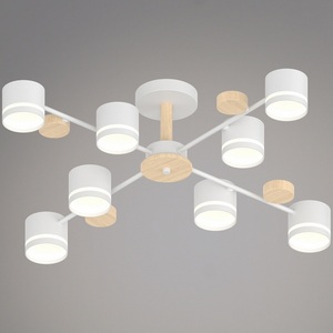 Изображение товара Потолочная люстра на штанге Reluce 68730-0.3-08 GX53 WH+WOOD