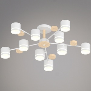 Изображение товара Потолочная люстра на штанге Reluce 68730-0.3-10 GX53 WH+WOOD