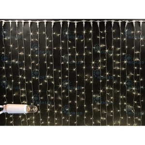 Изображение товара Гирлянда светодиодная Занавес белая 220B, LED, провод прозрачный, IP65 Rich LED RL-C2*2-CT/WW