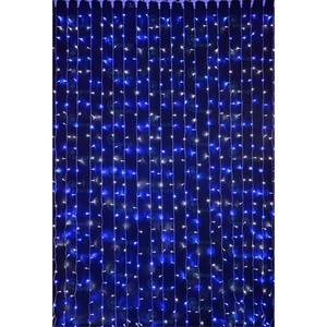 Изображение товара Гирлянда светодиодная Занавес сине-белая 220B, LED, провод белый, IP65 Rich LED RL-C2*3-CW/BW