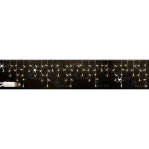 Изображение товара Гирлянда светодиодная Бахрома белая с мерцанием 220B, LED, провод белый, IP65 Rich LED RL-i3*0.5F-CW/WW