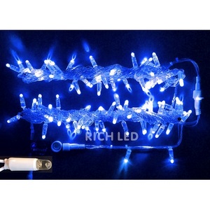 Изображение товара Гирлянда светодиодная синяя постоянного свечения 220B, LED, провод прозрачный, IP65 Rich LED RL-S10C-220V-CT/B