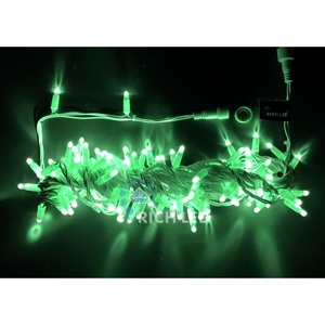 Изображение товара Гирлянда светодиодная зеленая постоянного свечения 24B, LED, провод прозрачный, IP65 Rich LED RL-S10C-24V-CT/G