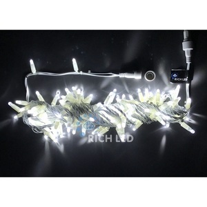 Изображение товара Гирлянда светодиодная белая постоянного свечения 24B, LED, провод белый, IP65 Rich LED RL-S10C-24V-CW/W