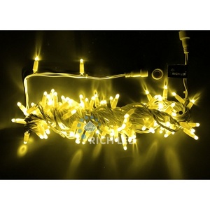 Изображение товара Гирлянда светодиодная желтая постоянного свечения 24B, LED, провод белый, IP65 Rich LED RL-S10C-24V-CW/Y