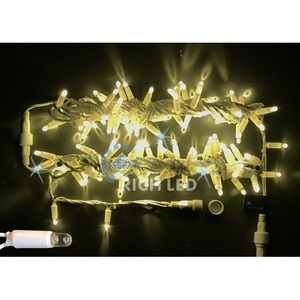 Изображение товара Гирлянда светодиодная белая с мерцанием 220B, LED, провод белый, IP65 Rich LED RL-S10CF-220V-CW/WW