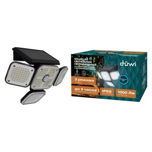 Изображение товара Настенный светильник IP65 уличный светодиодный на солнечных батареях с датчиком движения и пультом duwi 24294 3