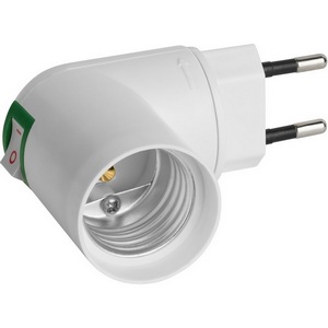 Изображение товара Патрон-переходник вилка-Е27 угловой duwi 24639 8