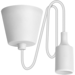 Изображение товара Патрон Е27 пластиковый с подвесом 1м, белый REV 24642 8