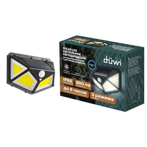 Изображение товара Настенный светильник уличный на солнечной батарее водонепроницаемый ip65 с датчиком движения duwi 25015 9