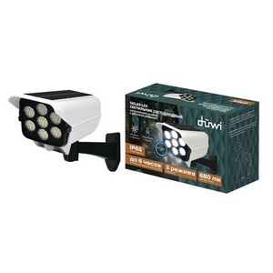 Изображение товара Настенный светильник IP65 уличный светодиодный на солнечных батареях с датчиком движения и пультом duwi 25033 3