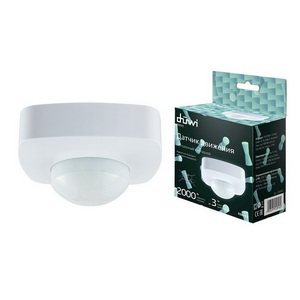 Изображение товара Датчик движения (360°, 10-1800с, 4х20м, 2000Вт, IP20) Duwi 25816 2