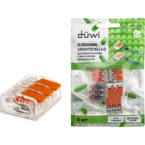 Изображение товара Клемма рычажковая 5 шт. duwi 26613 6