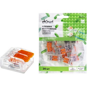 Изображение товара Клемма рычажковая 20 шт. duwi 26673 0