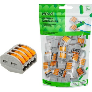 Изображение товара Клемма рычажковая 50 шт. duwi 26680 2