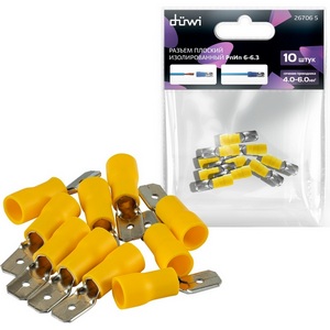 Изображение товара Разъем плоский виброустойчивый 10 шт. duwi 26706 5