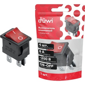 Изображение товара Выключатель клавишный duwi 26846 8