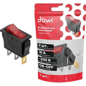 Изображение товара Выключатель клавишный duwi 26847 5