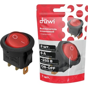 Изображение товара Выключатель клавишный duwi 26848 2