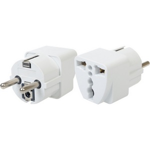 Изображение товара Адаптер переходник на азиатскую вилку с заземлением duwi 27405 6