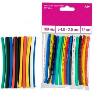 Изображение товара Трубки термоусадочные 100 мм ?4>2 мм 18 шт. duwi 28661 5