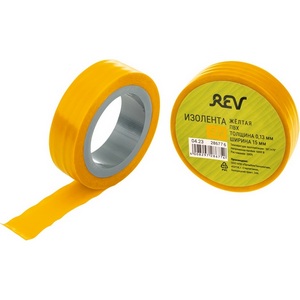 Изображение товара Изолента ПВХ 013х15мм 5м желтая REV 28677 6