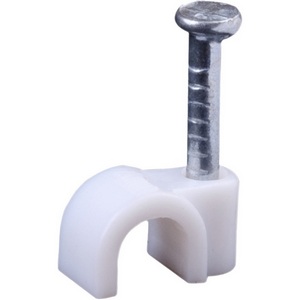 Изображение товара Скоба кабельная круглая 4 мм белая 20 шт. duwi 30303 9