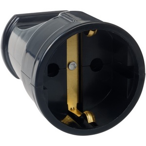 Изображение товара Кабельная розетка прямая с заземлением duwi 30459 3