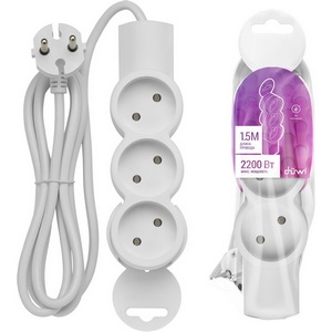 Изображение товара Удлинитель 3-х местный 1,5 метра без заземления duwi 32001 4 Изображение товара Удлинитель 3-х местный 1,5 метра без заземления duwi 32001 4